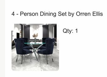 Orren Ellis 5-Piece Dining Set – Excellent Condition