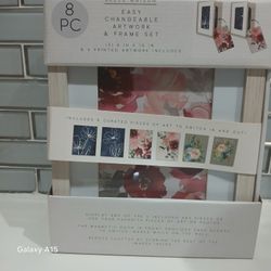 Changeable Artwork And Frame Set 8 Pcs