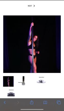 Platinum stripper pole/ Pole has to be drilled into the ceiling