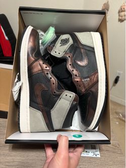 Size 10 - TRIED ON Nike Air Jordan 1 Retro High Light Army Rust Shadow Patina