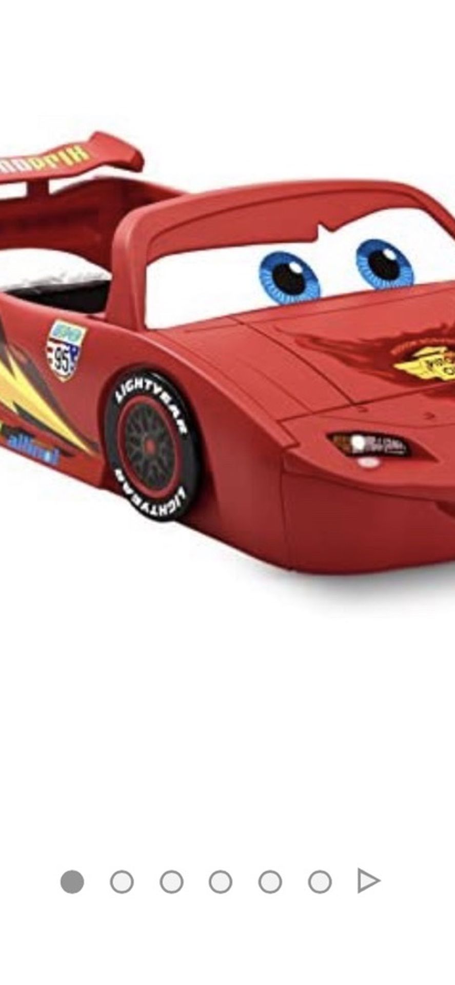 Lightning Mcqueen Bed Set With Toy Storage