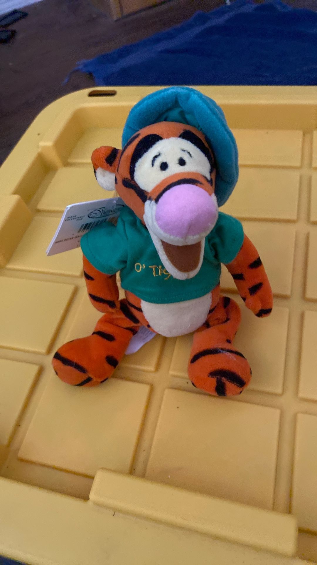 Disney St. Patrick's Day Tigger Mini Bean Bag plush