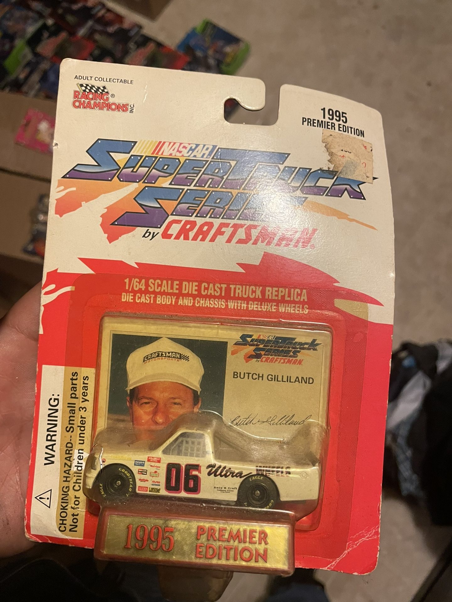 1995 NASCAR Super Truck series #06 Butch Gilliland Ultra racing champions red