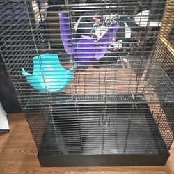 Small 2 Level Rat Cage 