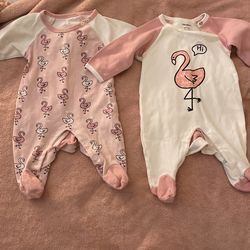 0-3 Month Flamingo Sleepers 