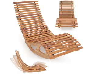 Wooden lounger