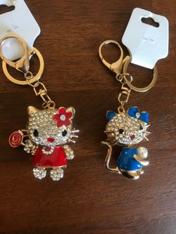 Hello Kitty key chains set of 2