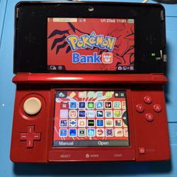 Nintendo Red 3DS - Custom Setup - 16GB