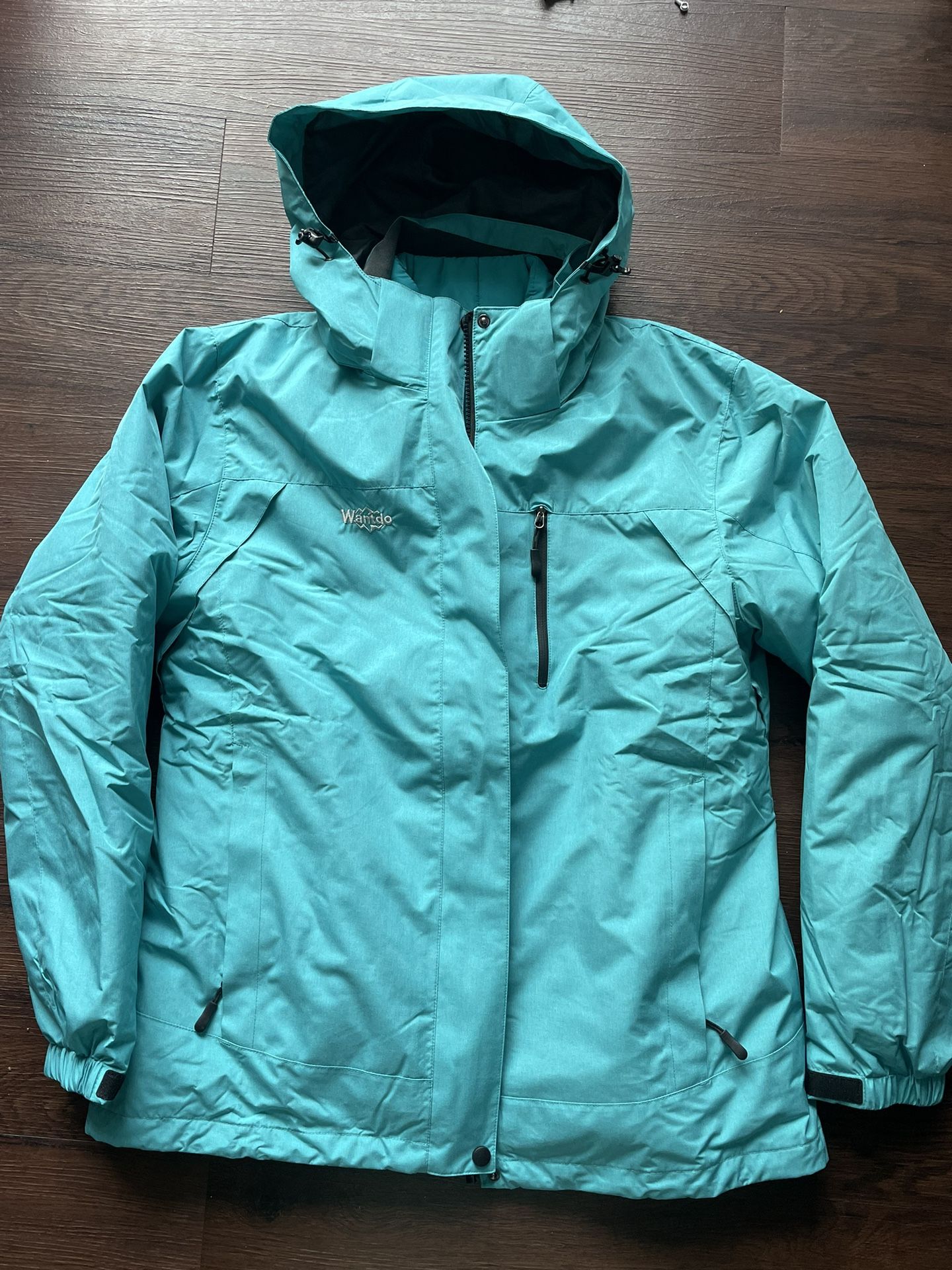 New Women's Waterproof Winter Coat Ski Jacket & Snow Rain Jacket with Hood Atna Core, size L