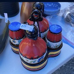 Oil Vinegar Salt Pepper Caddy