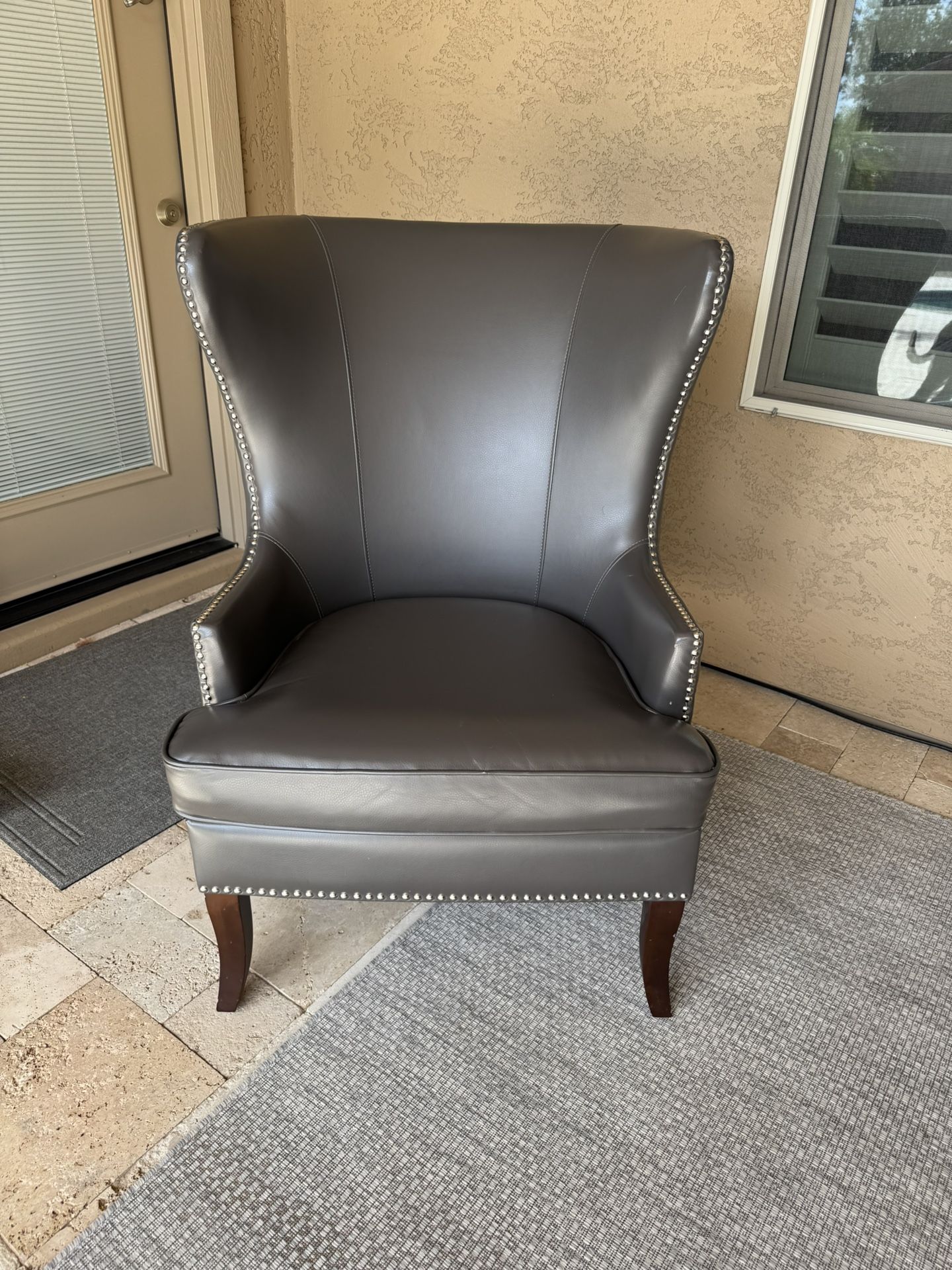 Wingback Bonded Leather Chair