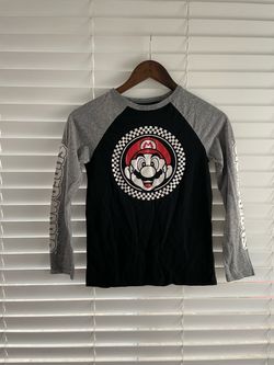 Super Mario Kart Raglan Long Sleeve Shirt