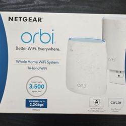 NETGEAR Orbi AC2200 Tri-Band Wi-Fi System RBK20W-100NAS