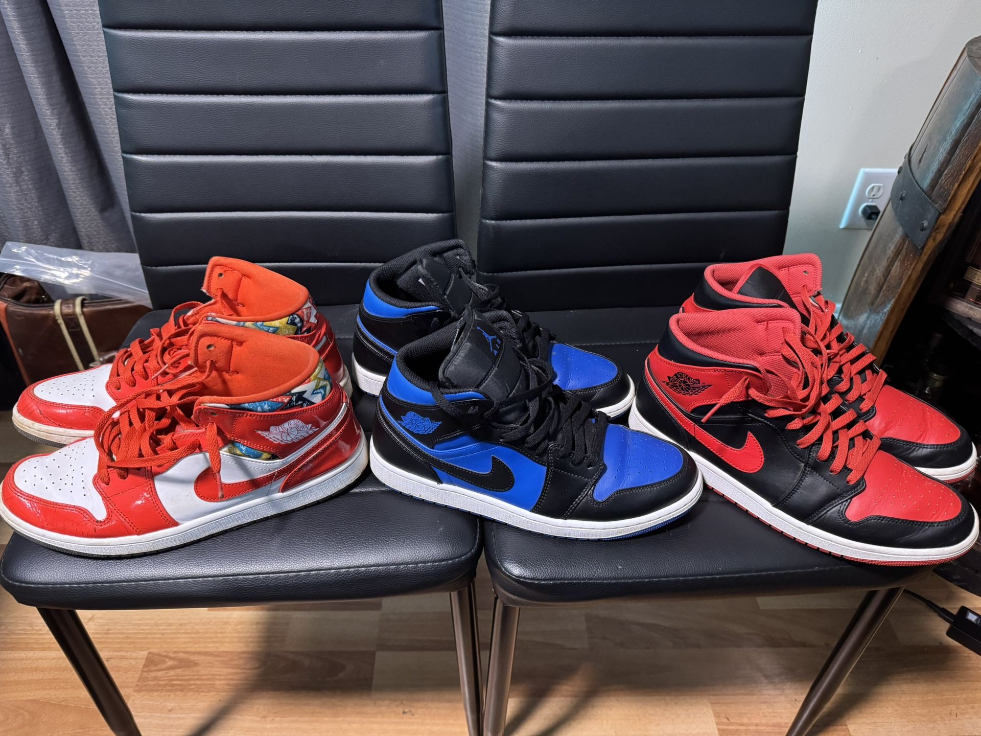 Jordan 1 Mid Trio All Size 11