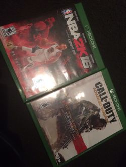 NBA 2k16 and call of duty advanced warfare