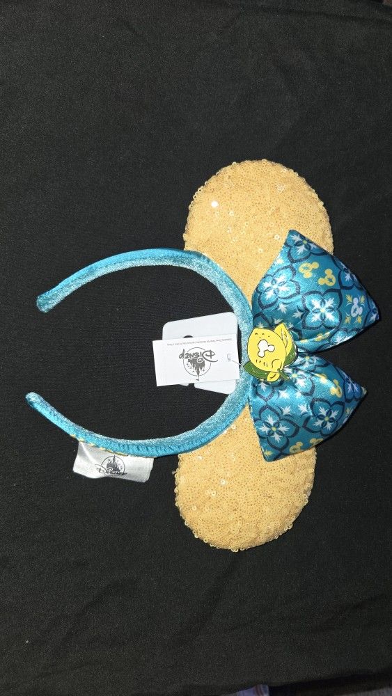Disney Parks Limoncello Epcot Italy Pavilion Minnie Lemon Ears Headband NEW