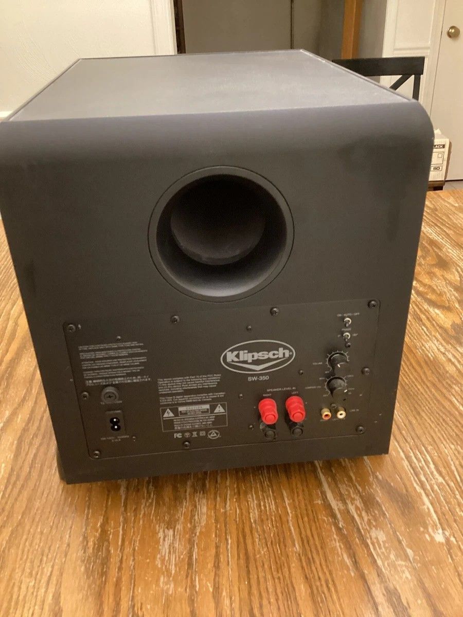 Klipsch SW-350 Down Firing 350W Subwoofer 8" WORKS