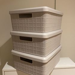 Storage Organizer Bins - New 