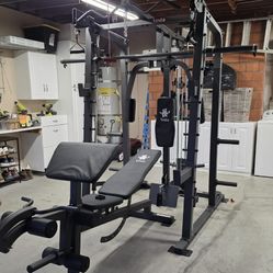 Smith Machine 2001 | Multi-Use Adj Bench | Gym Equipment | Fitness | Squat Rack | Excercise |🔴WEIGHTS AND BARBELL SOLD SEPARATELY 🔴 FREE DELIVERY 🚚