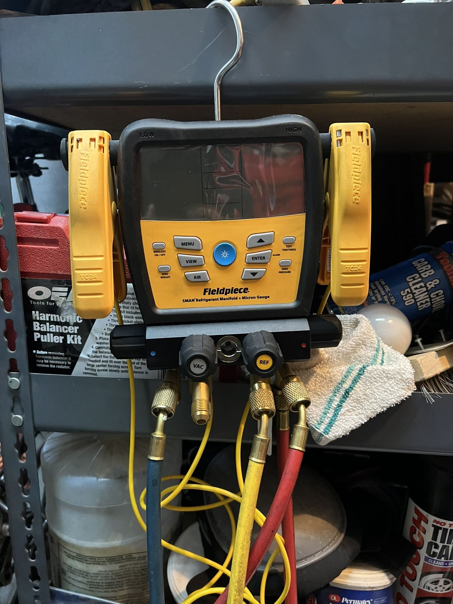 Fieldpiece SM480V 4port SMAN Refrigerant Manifold With Micron Gauge