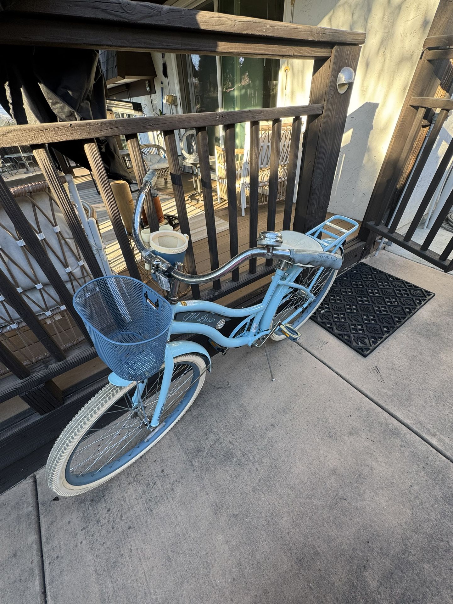 Blue Beach Cruiser Bike Nel Lusso 