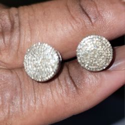 10k White Gold Earrings 