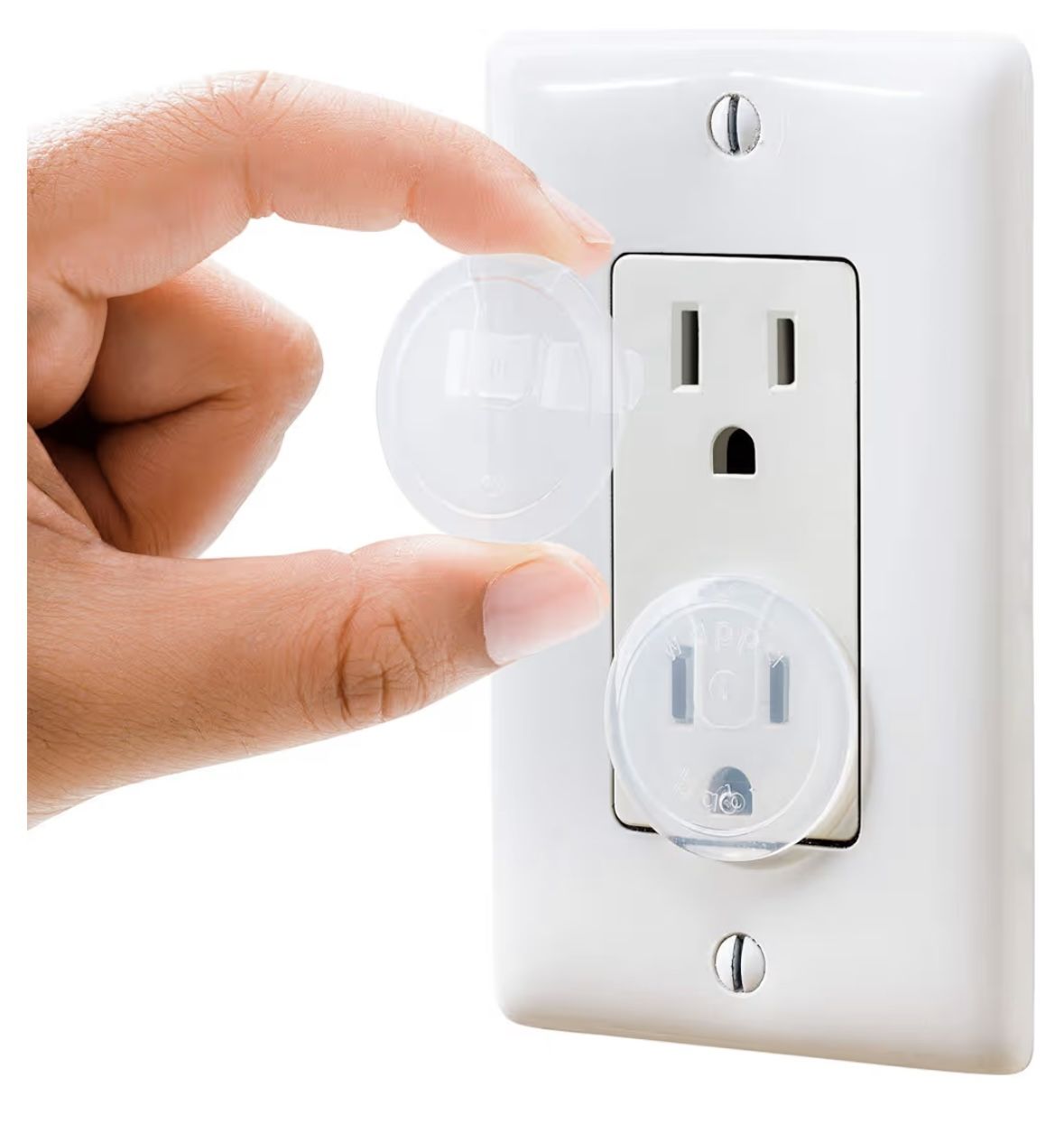 Clear Outlet Covers (50 Pack) Value Pack – Baby Safety Outlet Plug Covers – Durable & Steady – Child Proof Your Outlets Easily