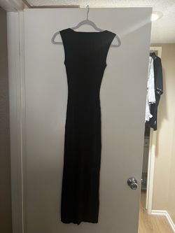 Quince Blackish gray  Ribbed Sleeveless Maxi Dress