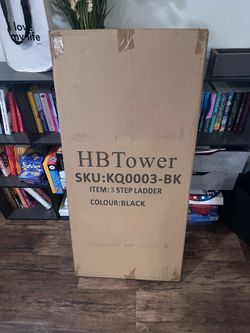 NEW HBTower 3-Step Folding Step Ladder – Never Opened – $50 OBO
