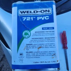 1 Gallon Weldon PVC Glue Blue