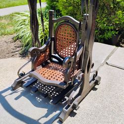 Vintage Wooden (Doll Sized) Swinging Chair 