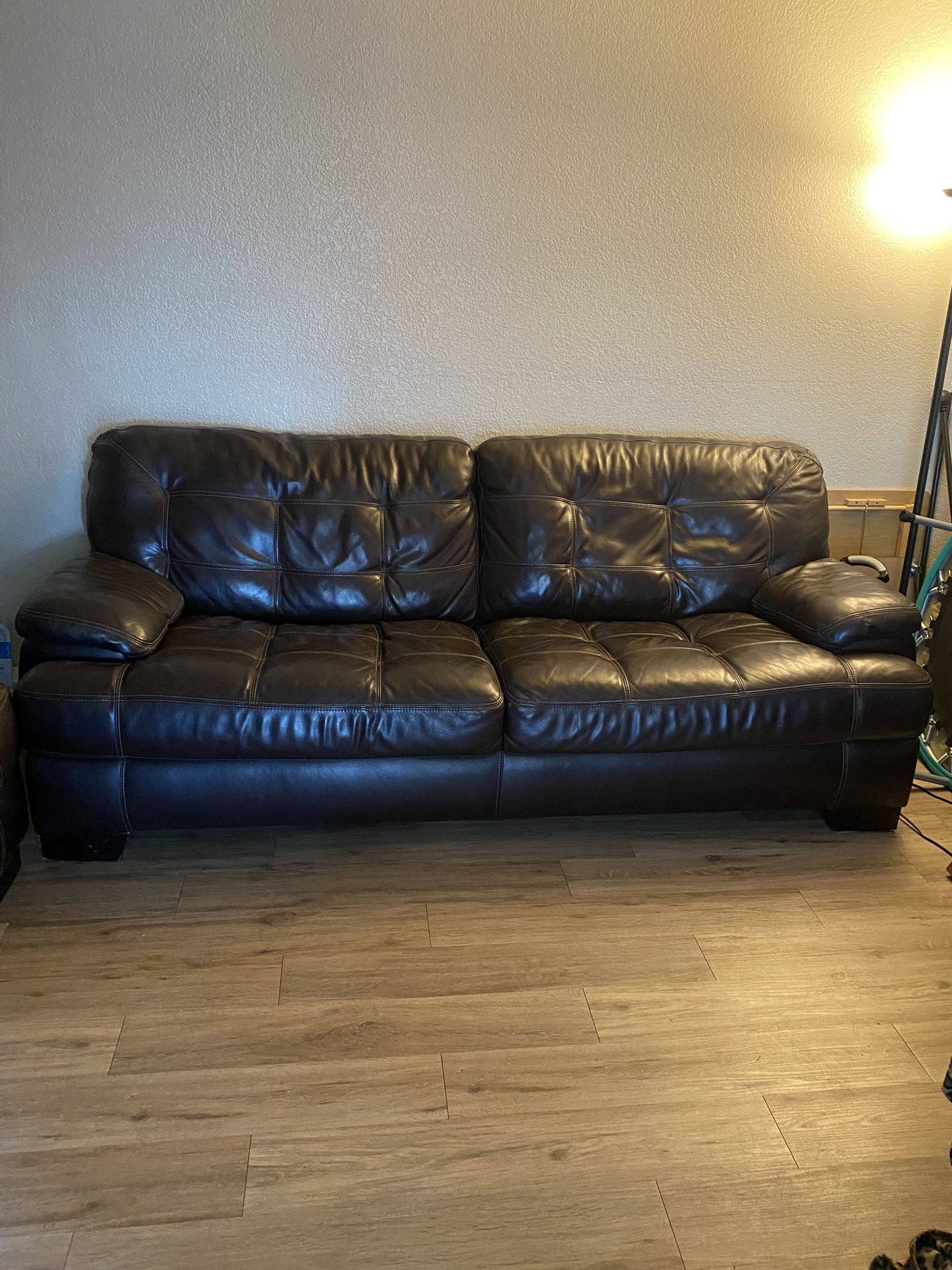 Leather couch OBO