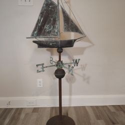 Antique Large Sailboat Weathervane. 