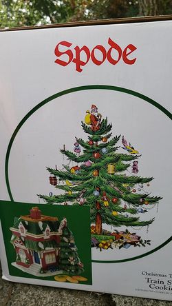 Spode Christmas Tree cookie jar