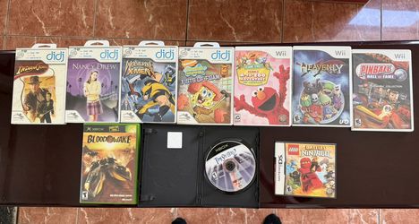 Video Game Lot Wii Xbox Nintendo DS LeapFrog 10+ Games