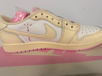Jordan 1 Retro Low OG SP Travis Scott Shy Pink