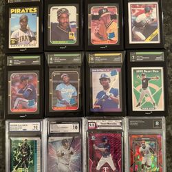 Graded Sports Card Lot - 12 Cards