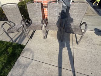 4 patio chairs for $50 total