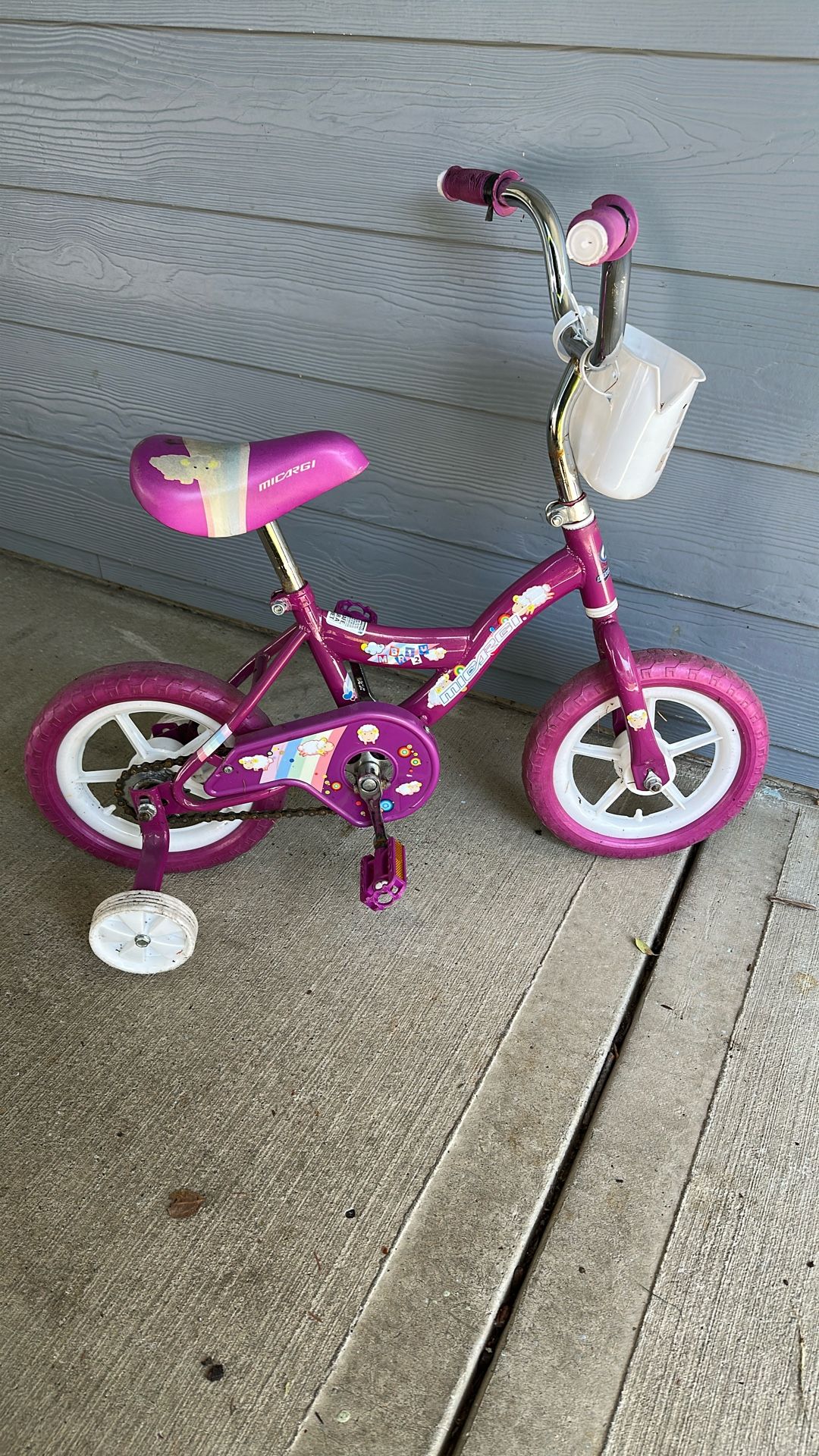 Girls Bike With Training Wheels