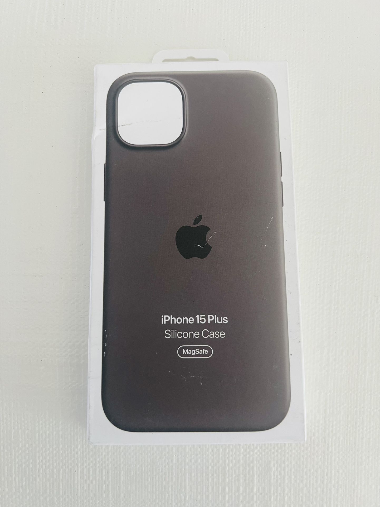 Genuine Apple iPhone 15 Plus MagSafe Silicone Case In Clay