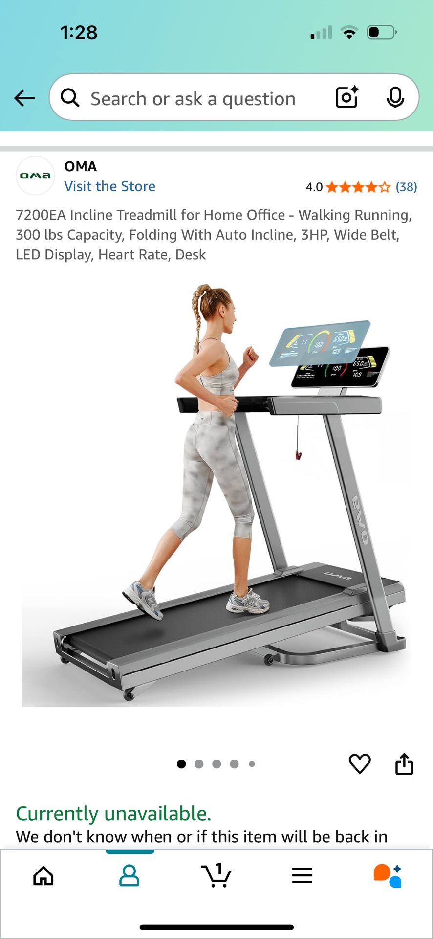 Treadmill OMA 7200ea