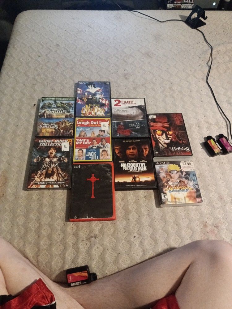 All The Movies Are Trilogys Or Duos And One PS3 Game And It's $8 Pure Movie