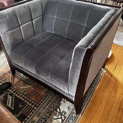 Kellex Oversized Suede Chair 