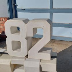 Large Plastic Numbers (0-9) and Base