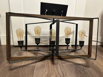 Dining light fixture - rustic farmhouse 5 light