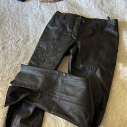 Leather Black Guess Pants 