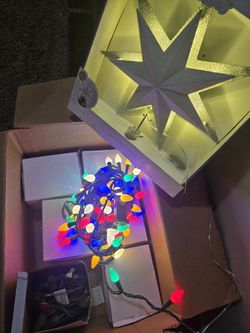 LED tree Topper And 7 Sets Medium Lights