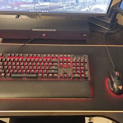 Razer Keyboard, Mouse, And Desk Mat