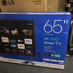 65” Onn Roku TV 4k UHD Smart TV
