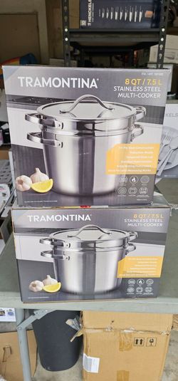 Tramontina 8 qt stainless steel multi-cookers $30 each